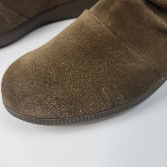 Munro Women Scout Brown Suede Ankle Booties Size 6.5W Wide - Picture 2 of 13